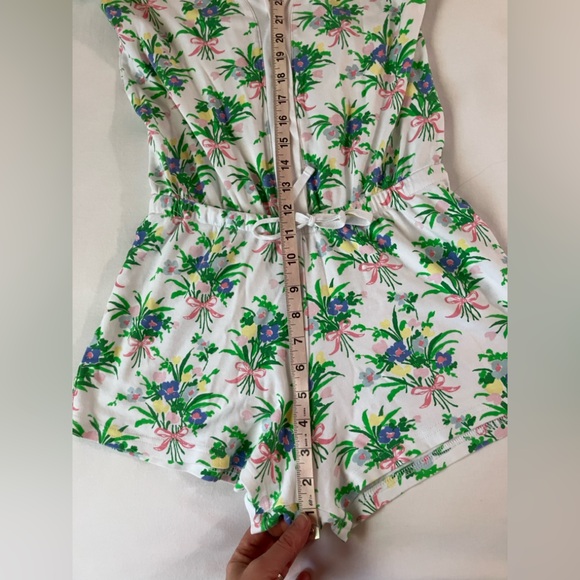 TBBC Poppy’s Porch Ready Romper Grove Park Garden Beaufort Bonnet Small - Picture 8 of 10